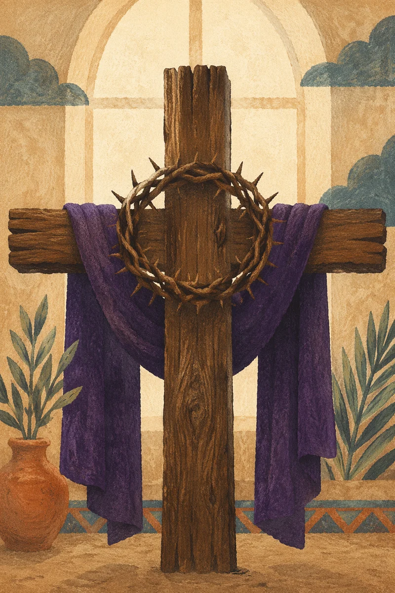 Christ the King Sunday Crown and Cross