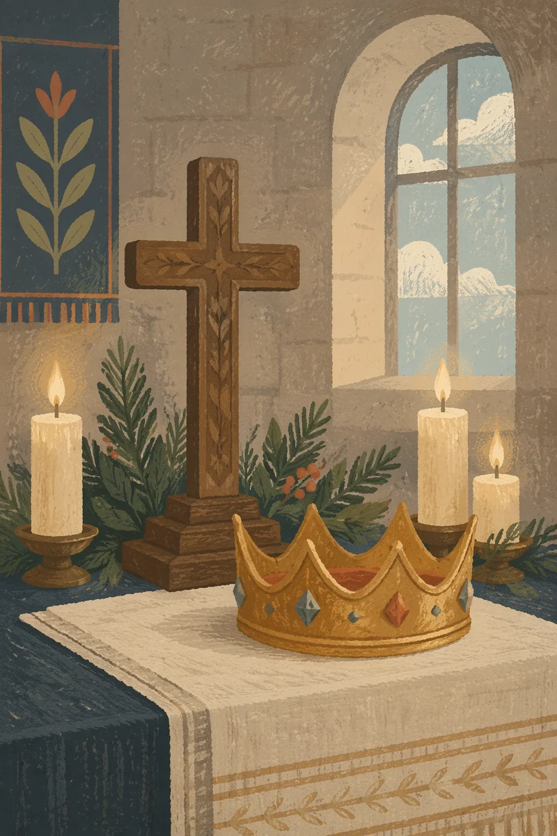 Christ the King Crown and Cross