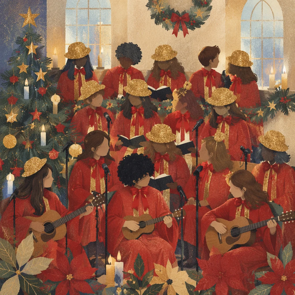 Christmas Choir Cantata in Red Robes