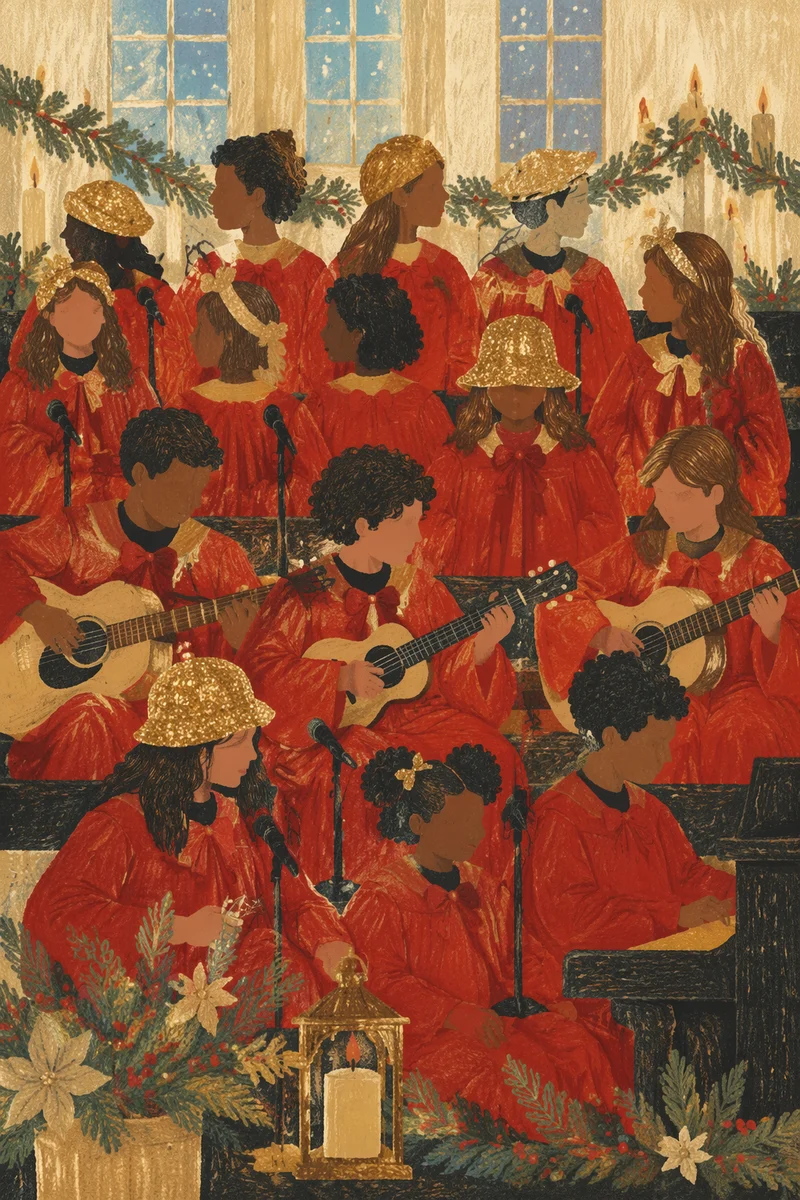 Christmas Choir Cantata in Red Robes