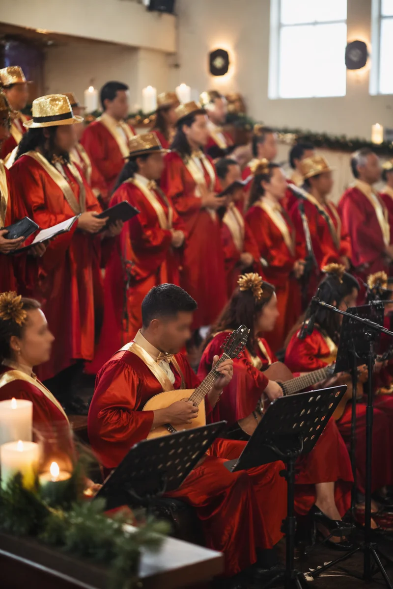 Christmas Choir Cantata in Red Robes