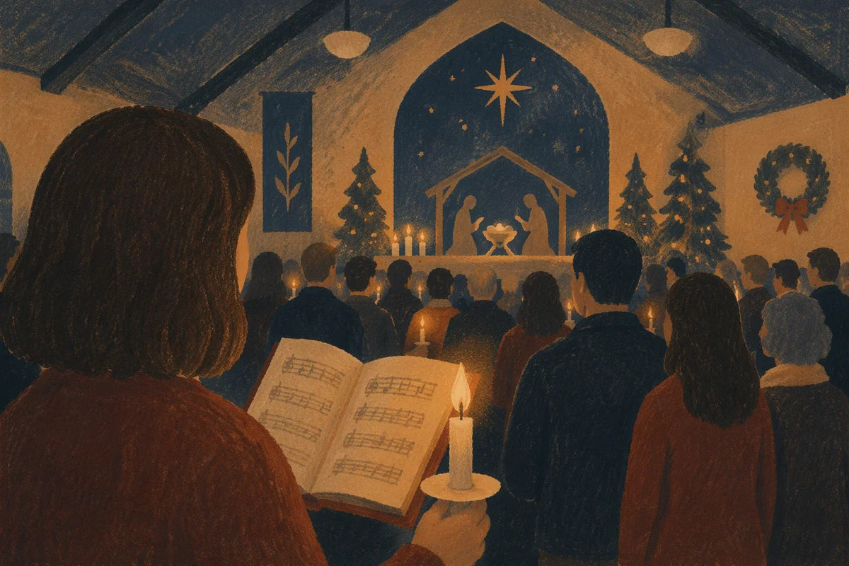 Christmas Eve Candlelight Service Congregation