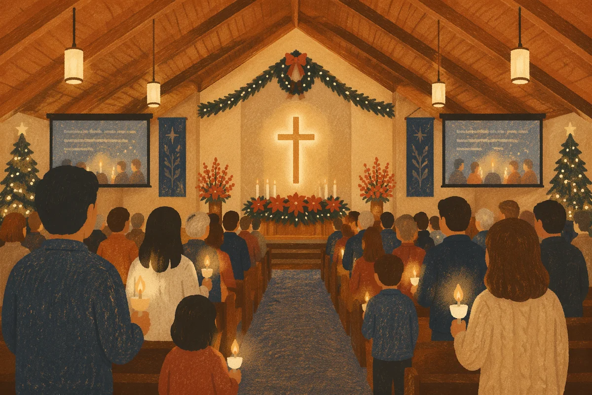 Christmas Eve Candlelight Service in Sanctuary