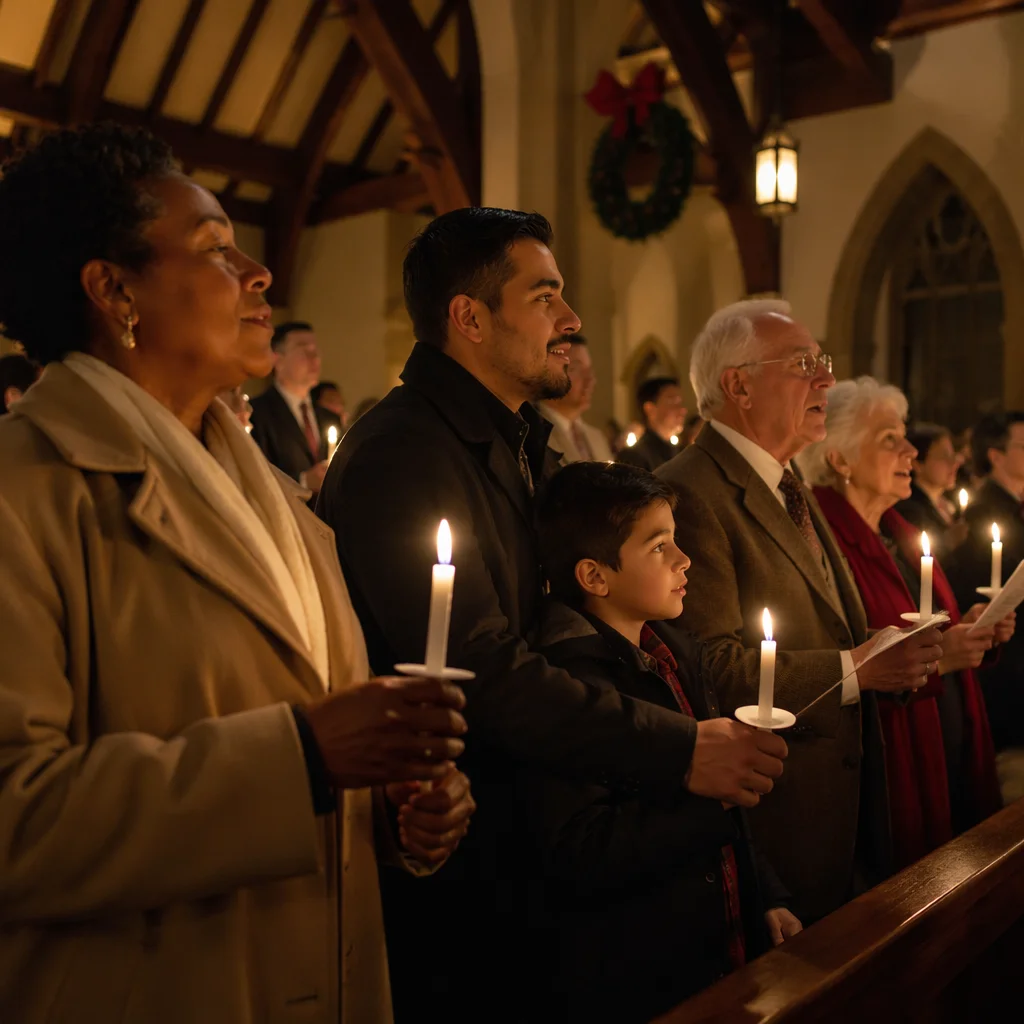 Christmas Eve Candlelight Service in Historic Church