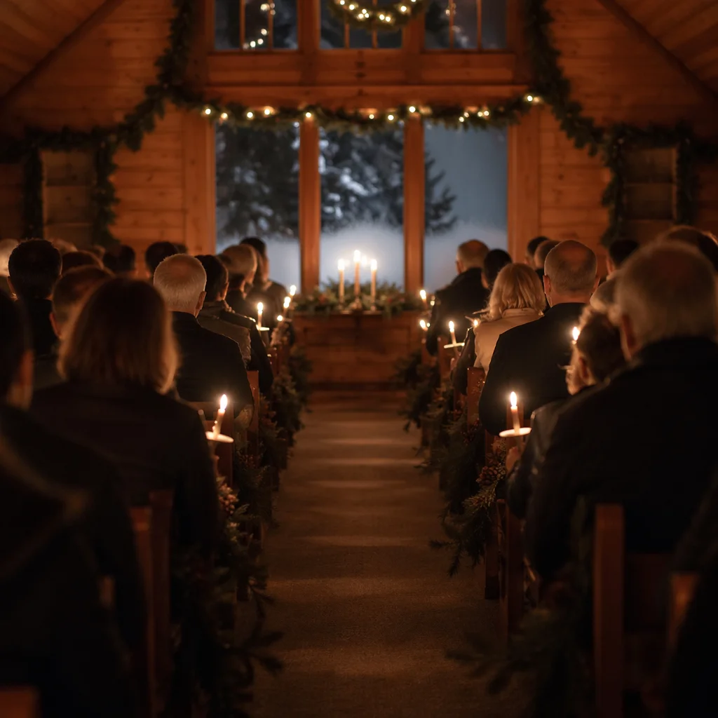 Christmas Eve Candlelight Chapel Congregation