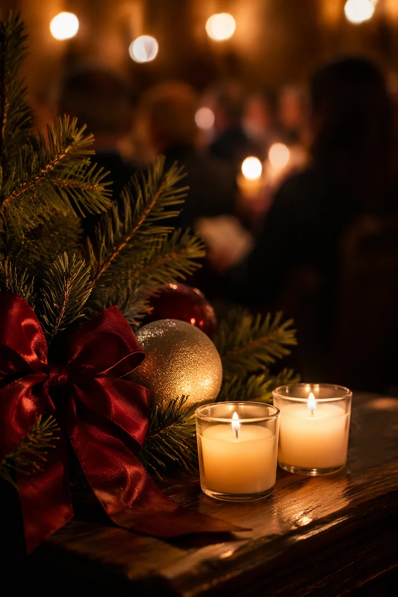 Christmas Eve Candlelight Service Still Life
