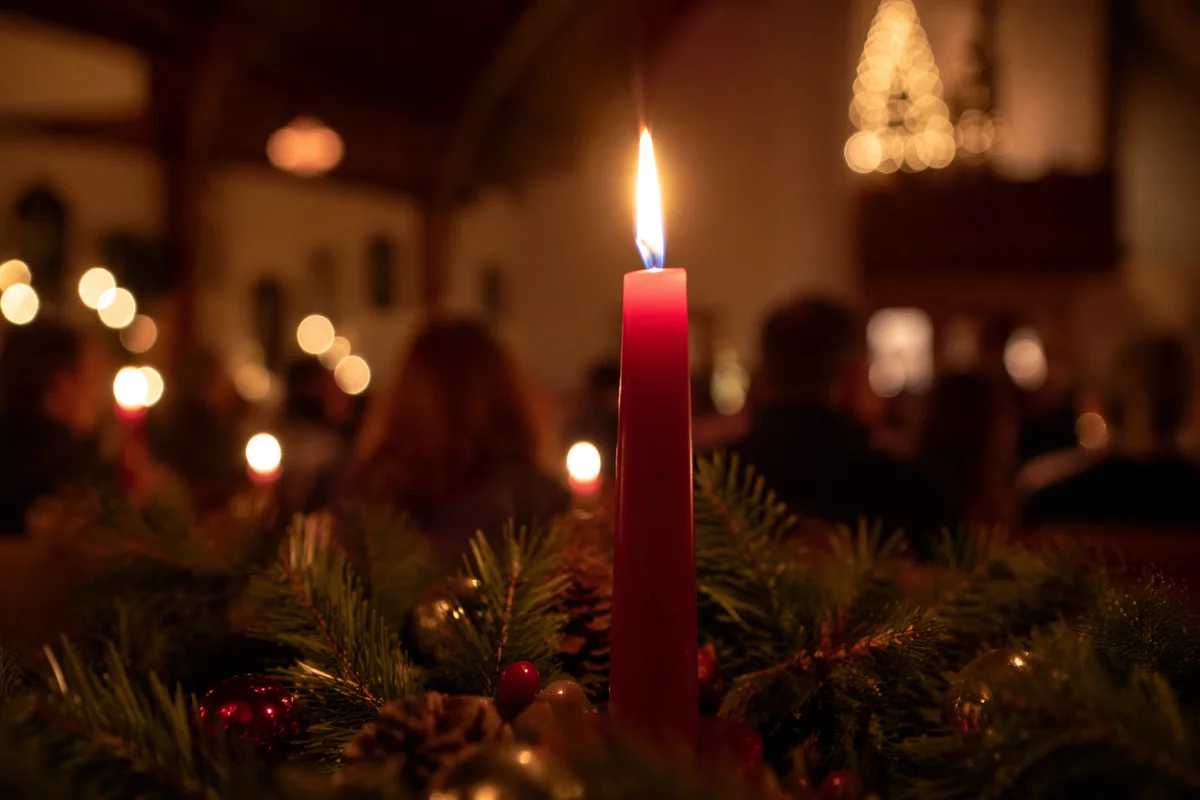 Christmas Eve Candlelight Service with Evergreen