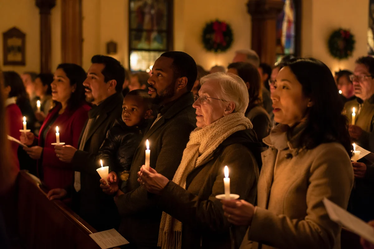 Christmas Eve Candlelight Congregation in Church