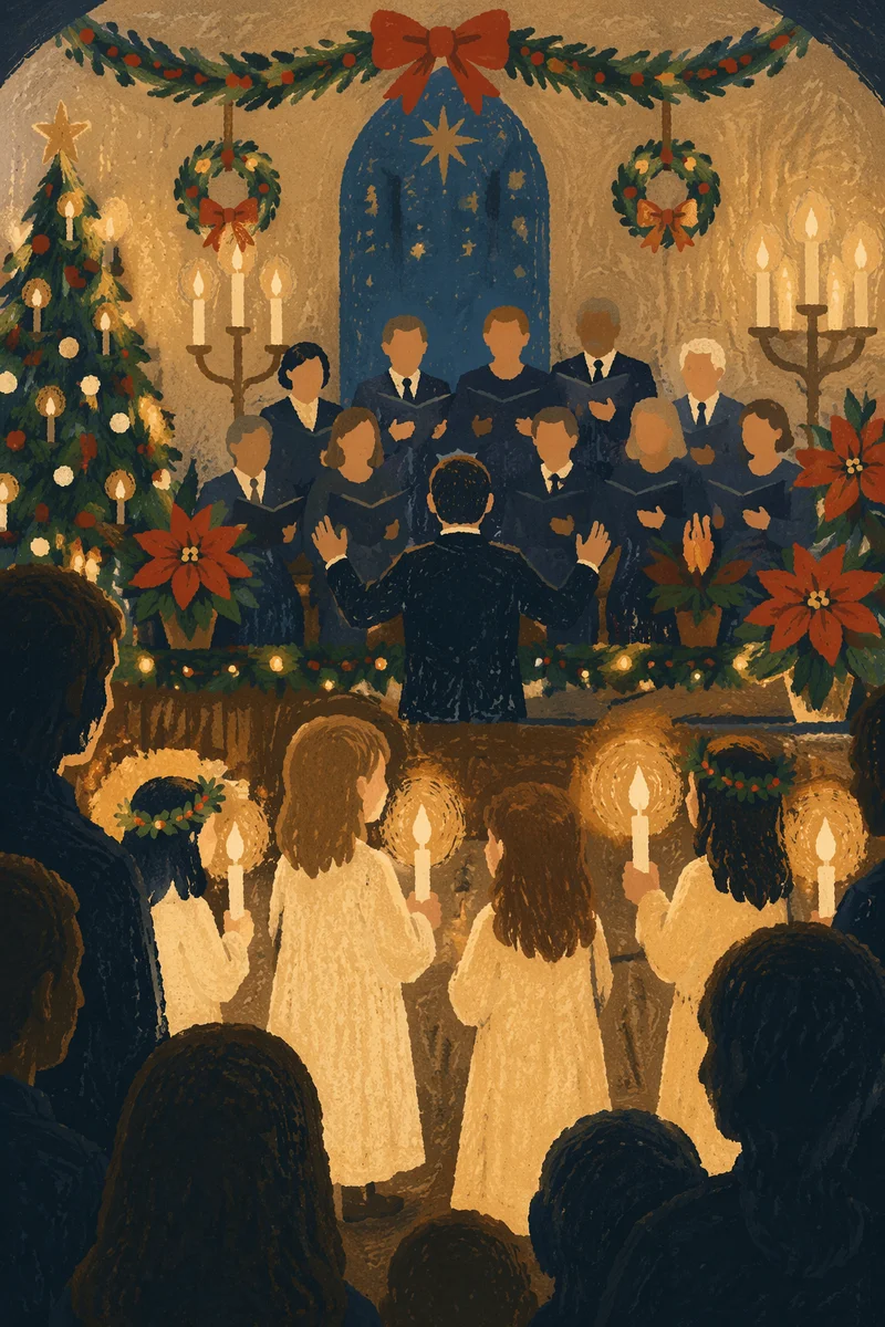 Christmas Nativity Candlelight Service in Chapel
