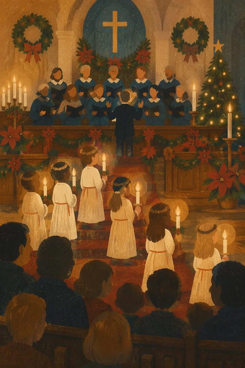 Christmas Nativity Candlelight Service in Sanctuary