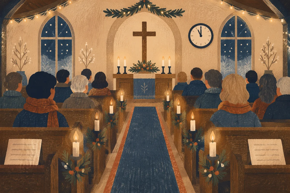 Midnight New Year Watchnight Church Service