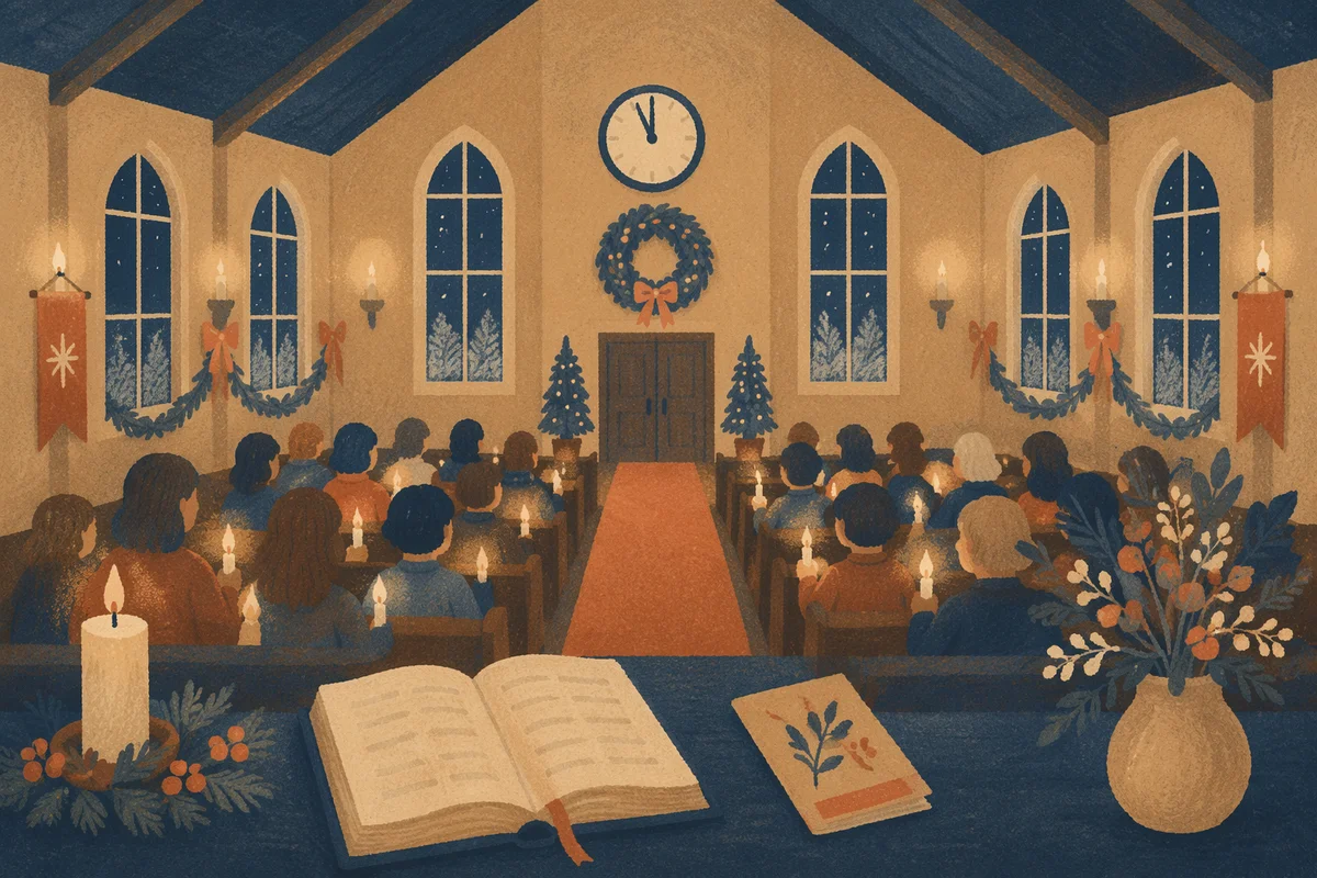 New Year Watchnight Service in Wooden Chapel