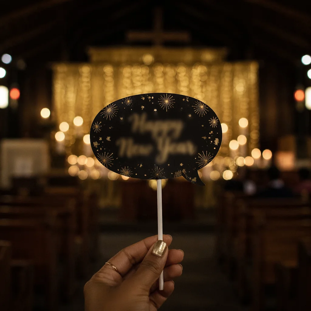 Midnight Church Watchnight Celebration Prop