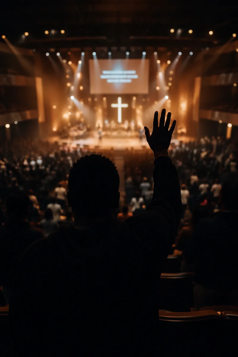 Midnight Watchnight Service in Contemporary Church
