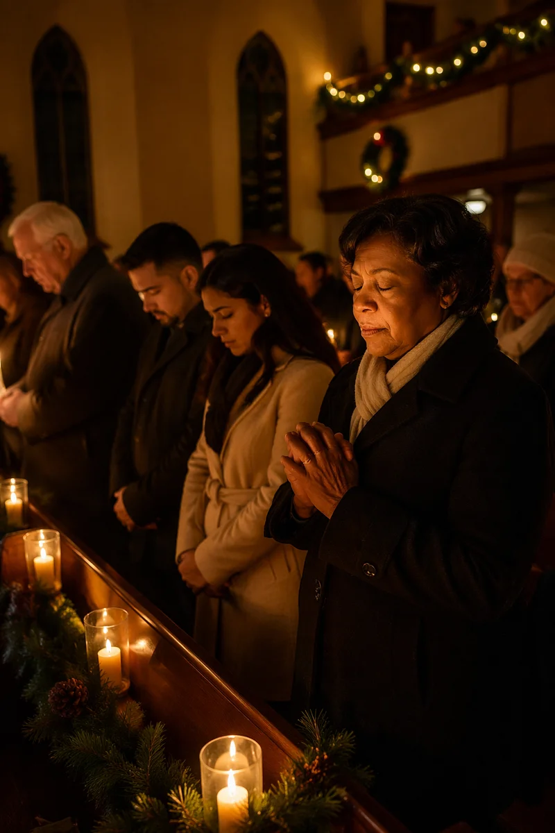 Midnight Prayer Service in Warm Sanctuary