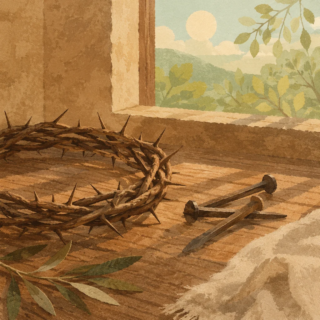 Crown of Thorns and Nails at Easter
