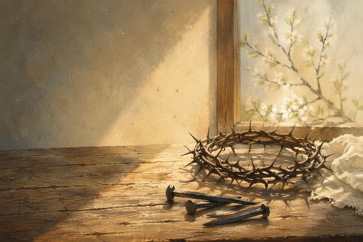 Crown of Thorns and Nails at Dawn