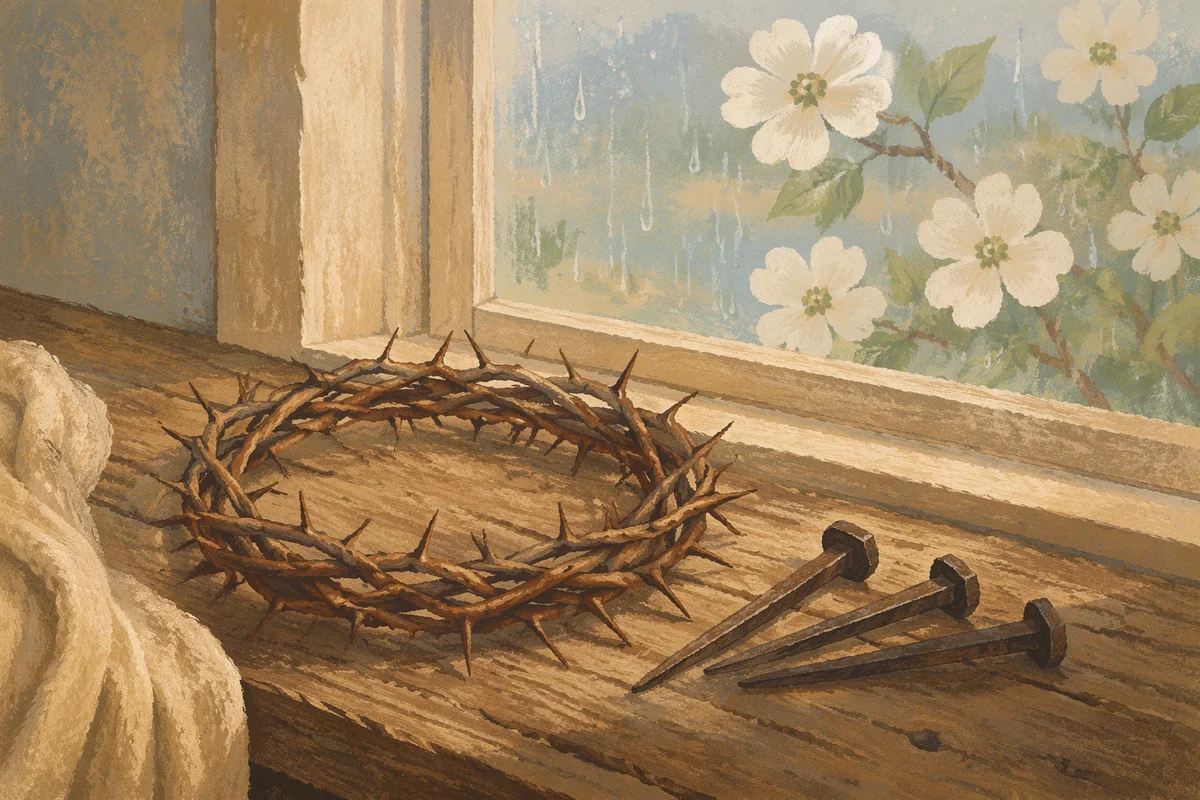 Crown of Thorns and Nails at Easter