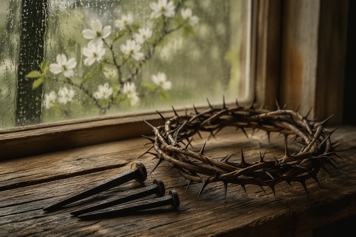Crown of Thorns by Spring Window