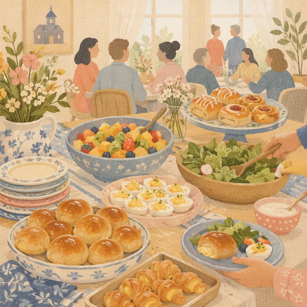 Easter Brunch Church Fellowship Celebration