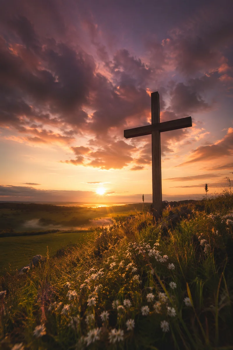 Easter Cross at Sunrise Meadow