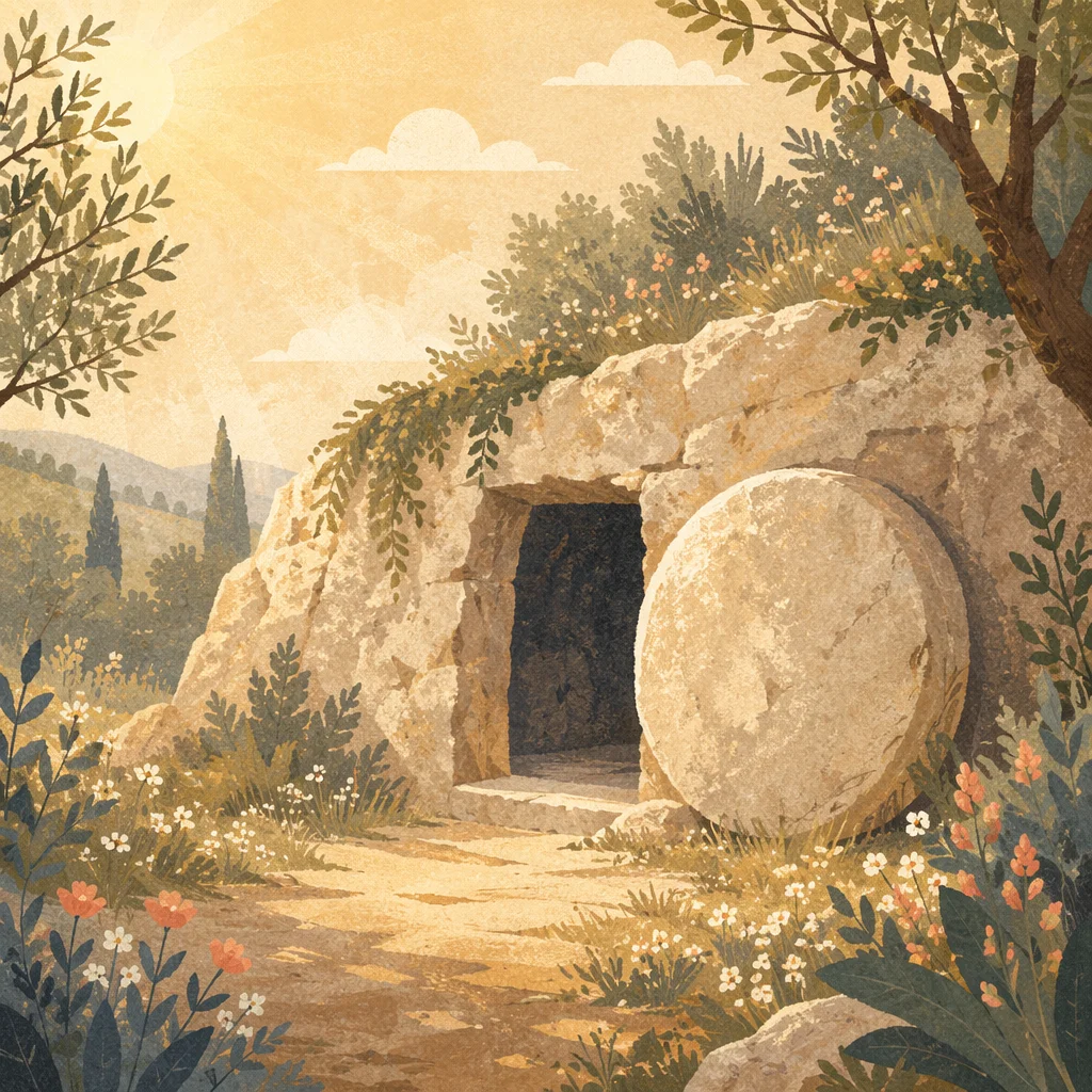 Empty Tomb at Spring Dawn
