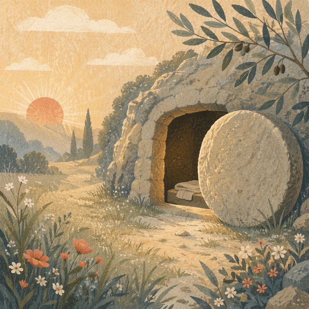 Empty Tomb at Spring Dawn