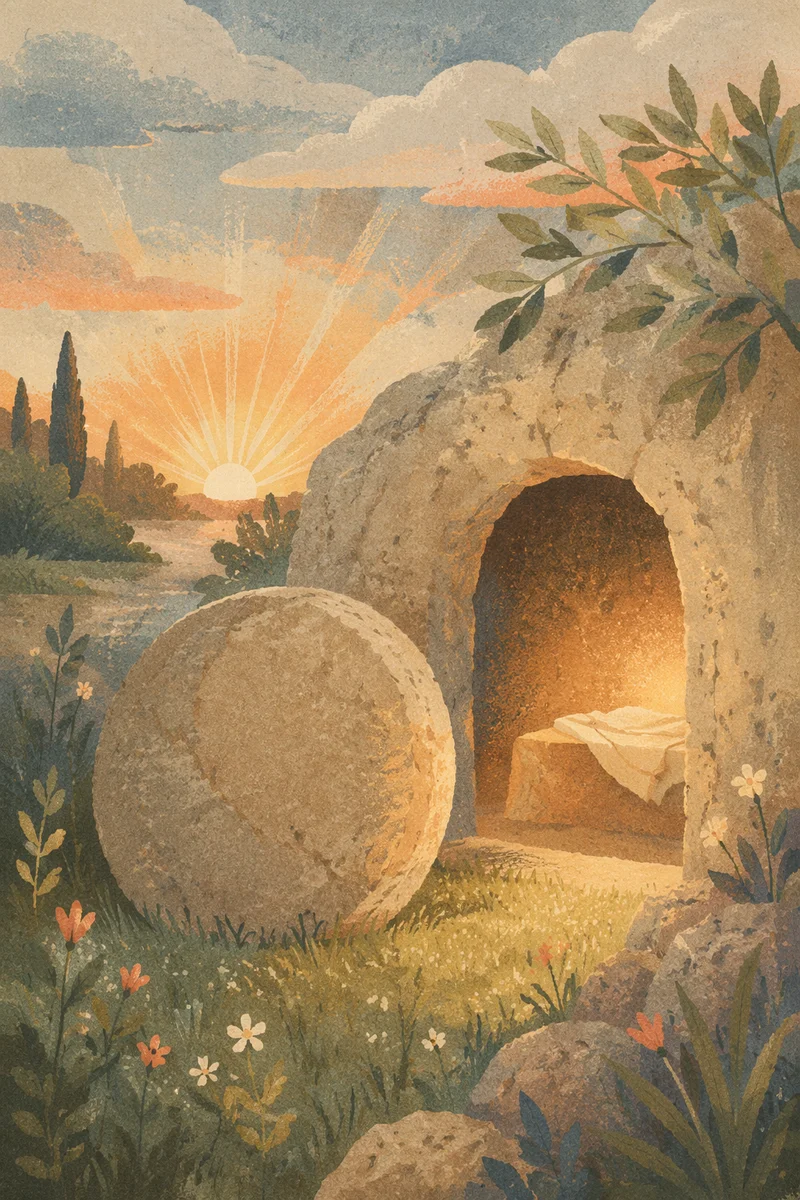 Empty Tomb at Easter Sunrise