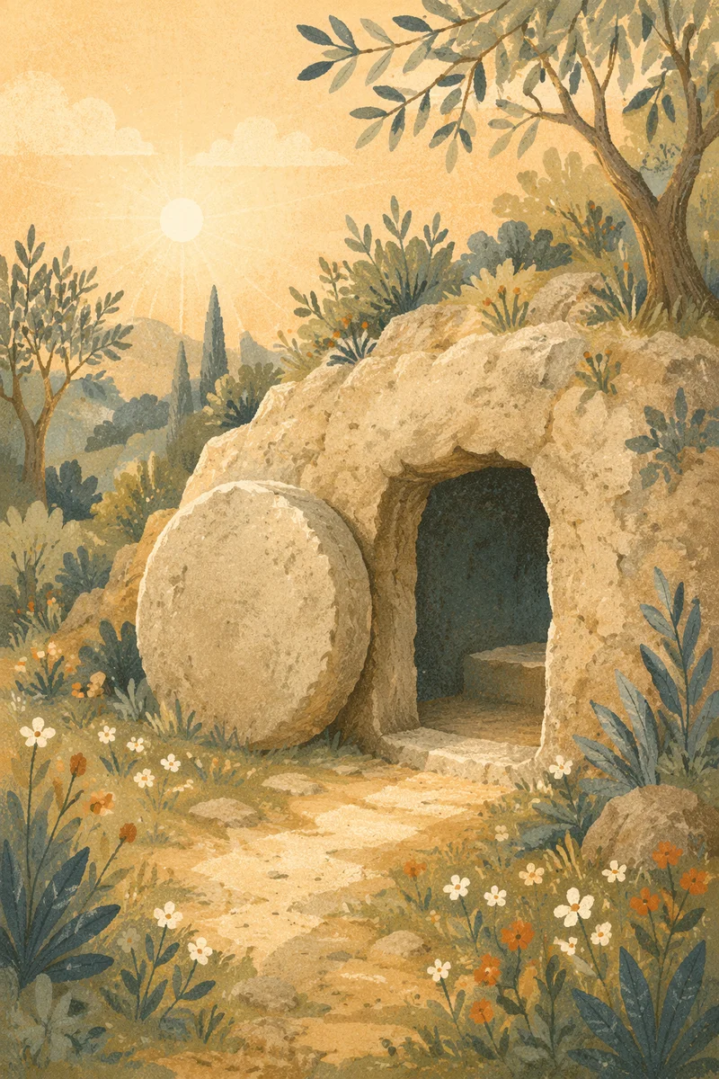Empty Tomb at Spring Dawn