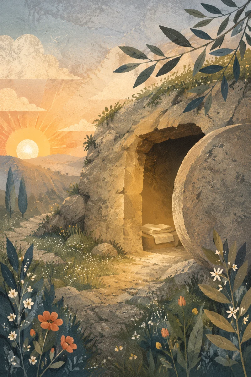 Empty Tomb at Spring Dawn