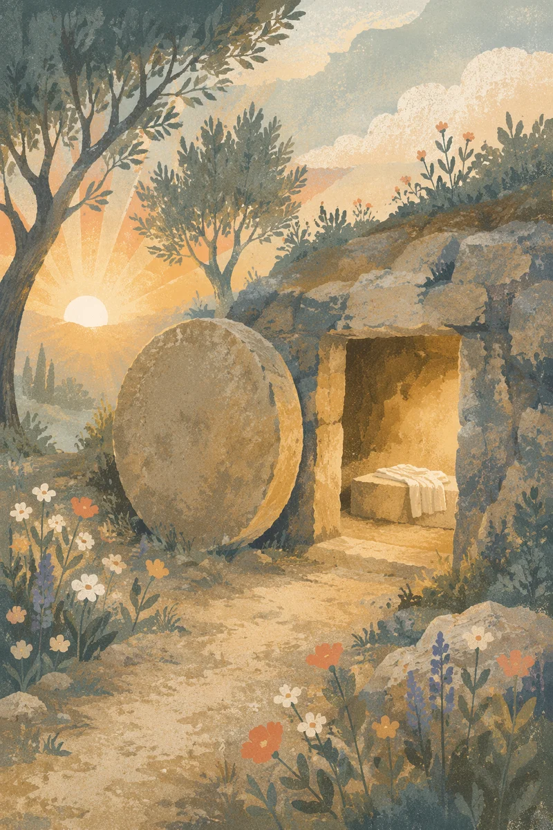 Empty Tomb at Easter Sunrise