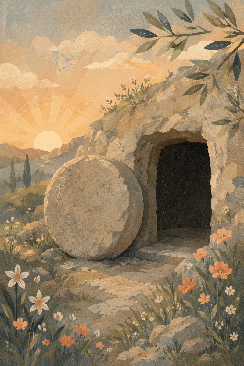 Empty Tomb at Easter Sunrise