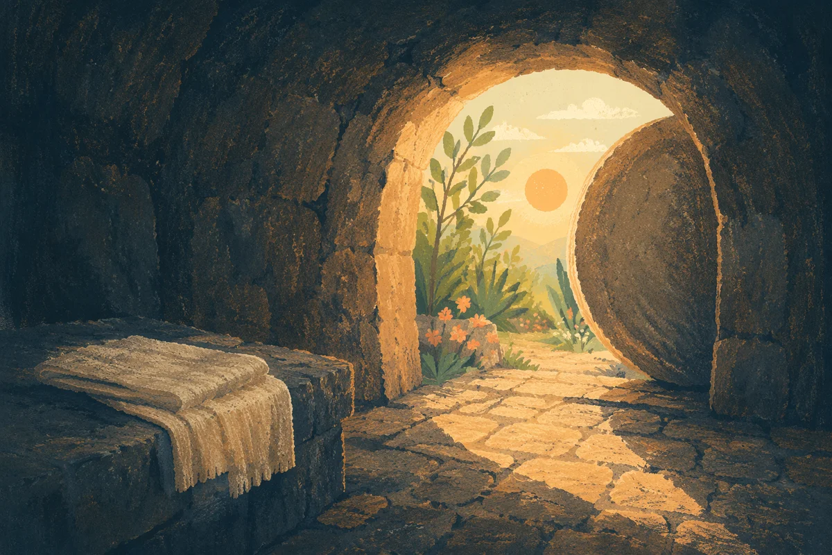 Empty Tomb at Easter Sunrise