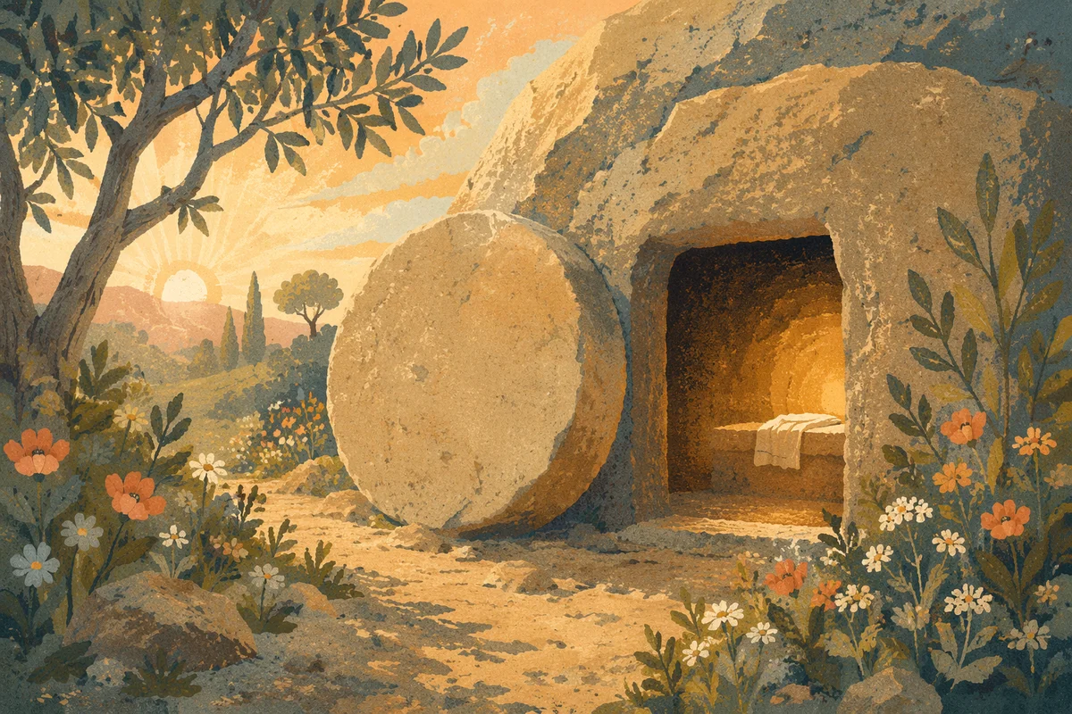 Empty Tomb at Easter Sunrise