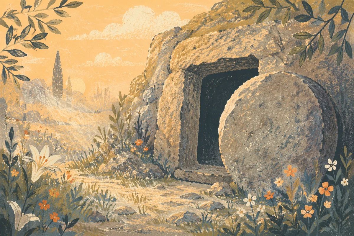 Empty Tomb at Easter Sunrise