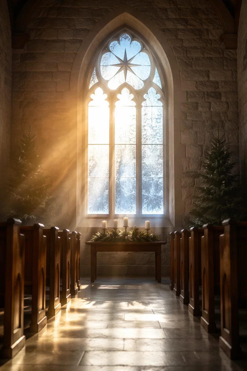Epiphany Starlight Through Church Window