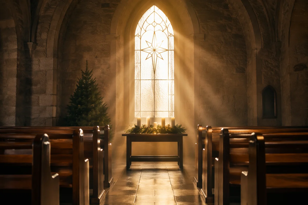 Epiphany Starlight Through Church Window