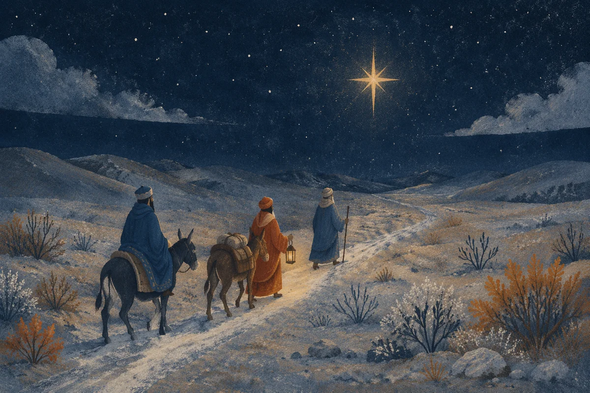 Epiphany Star Guiding Night Travelers