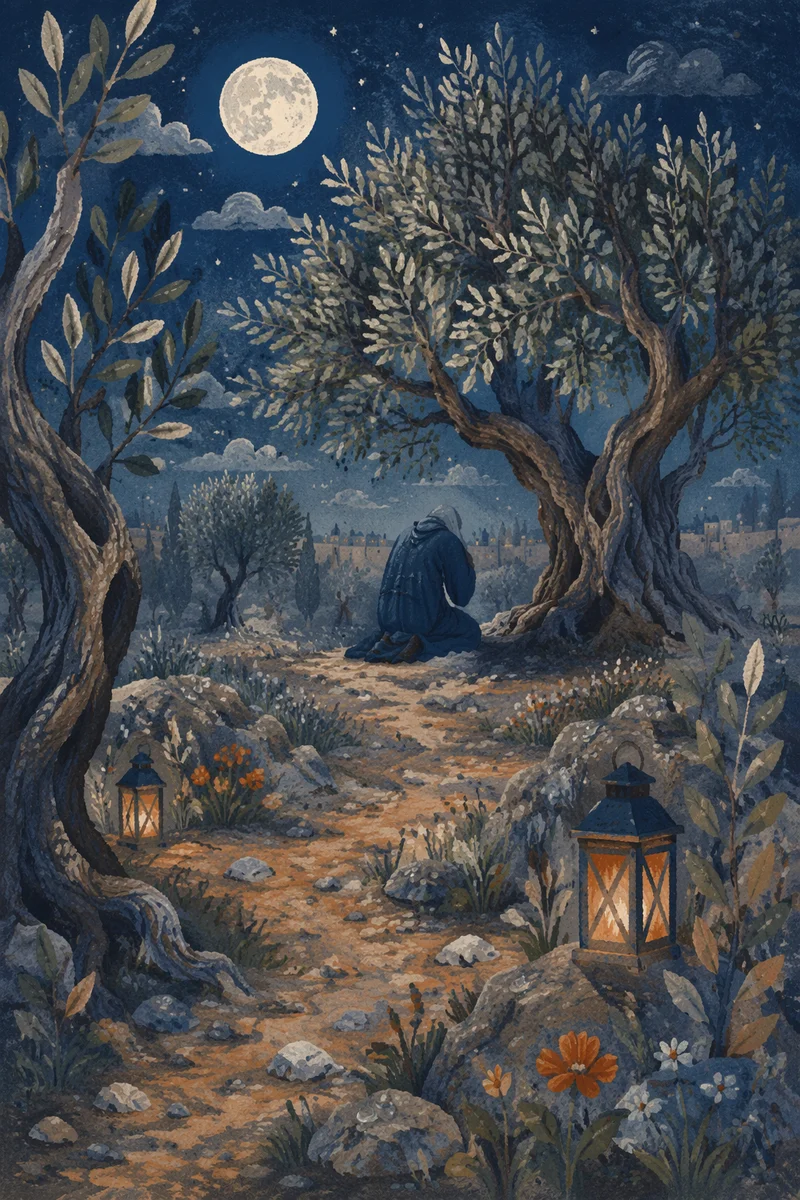 Gethsemane Olive Grove Night Prayer
