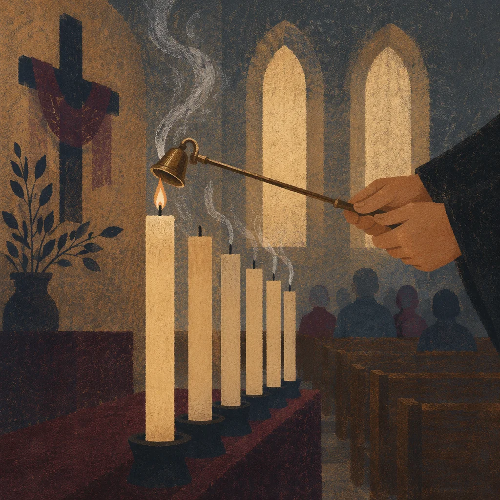Good Friday Tenebrae Candles Extinguished