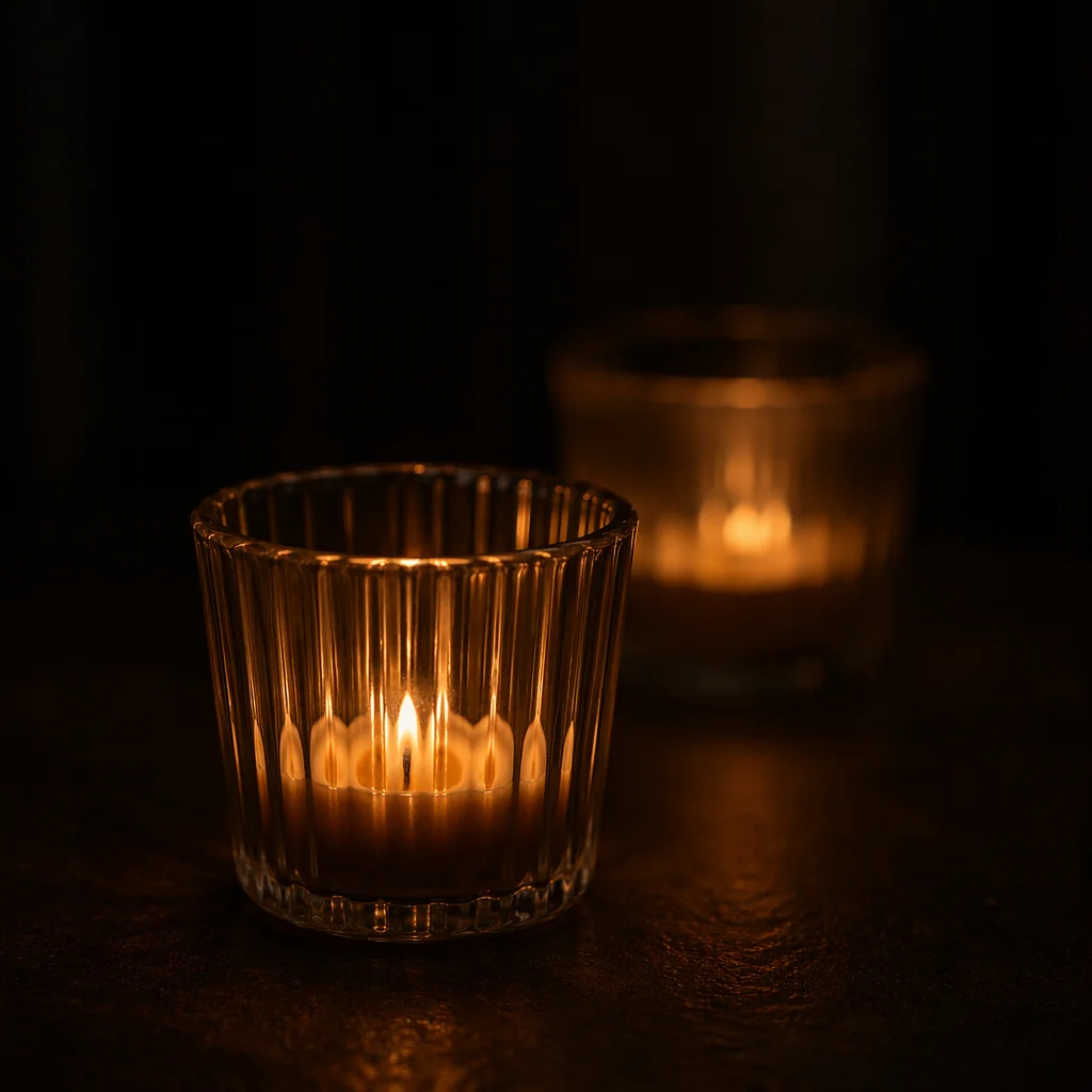 Good Friday Tenebrae Candles in Darkness