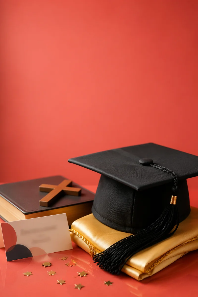 Faith Filled Graduation Cap and Bible