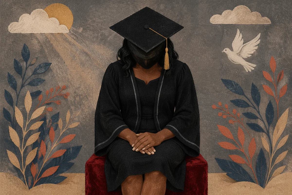 Graduation Sunday Prayer in Studio Portrait
