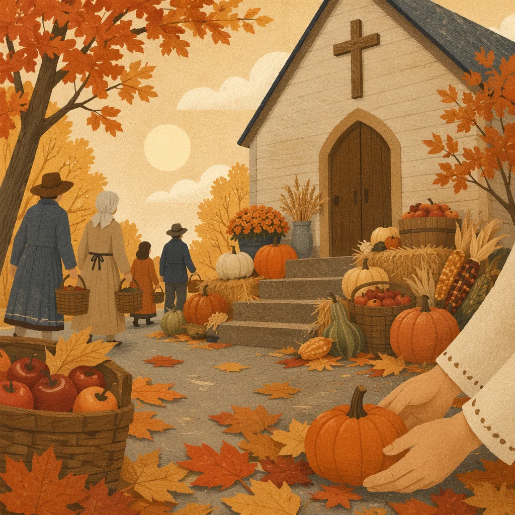 Autumn Harvest Festival at Wooden Church