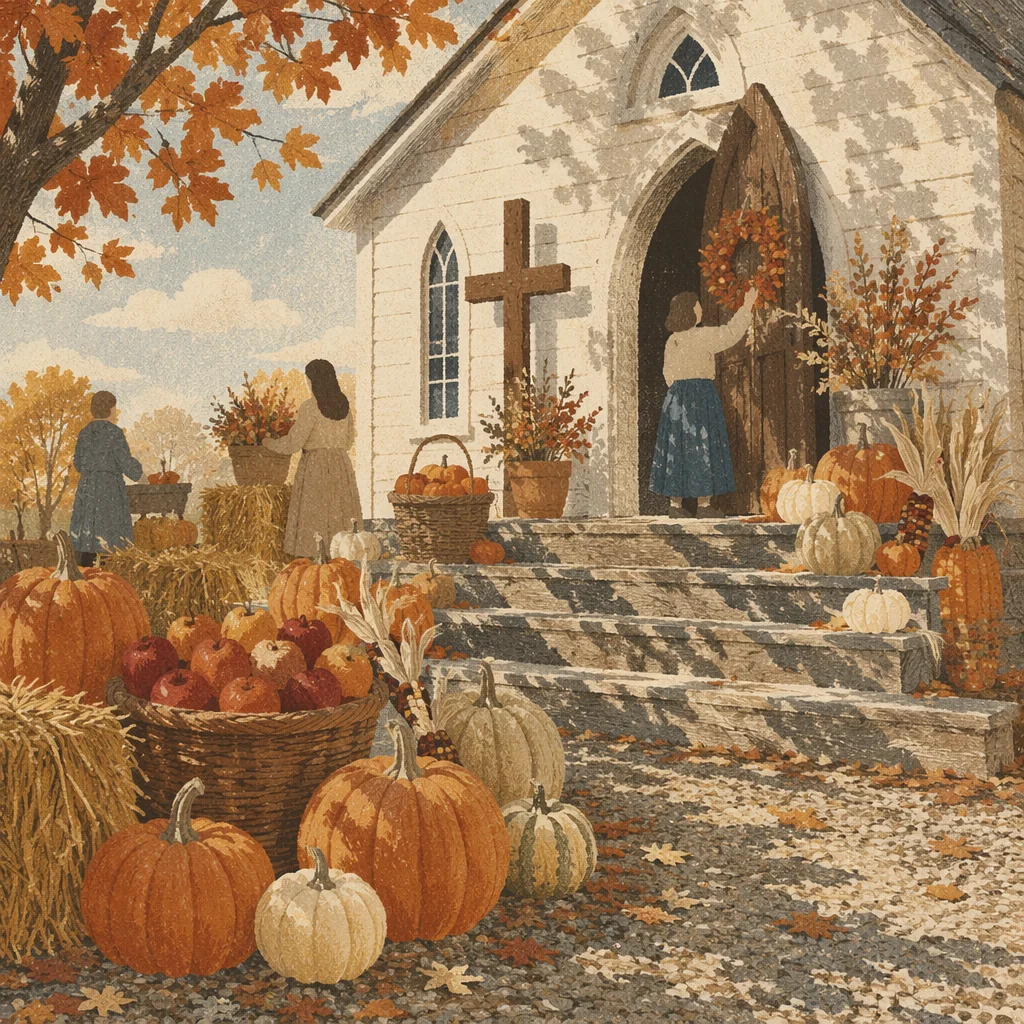 Autumn Harvest Festival at Wooden Church