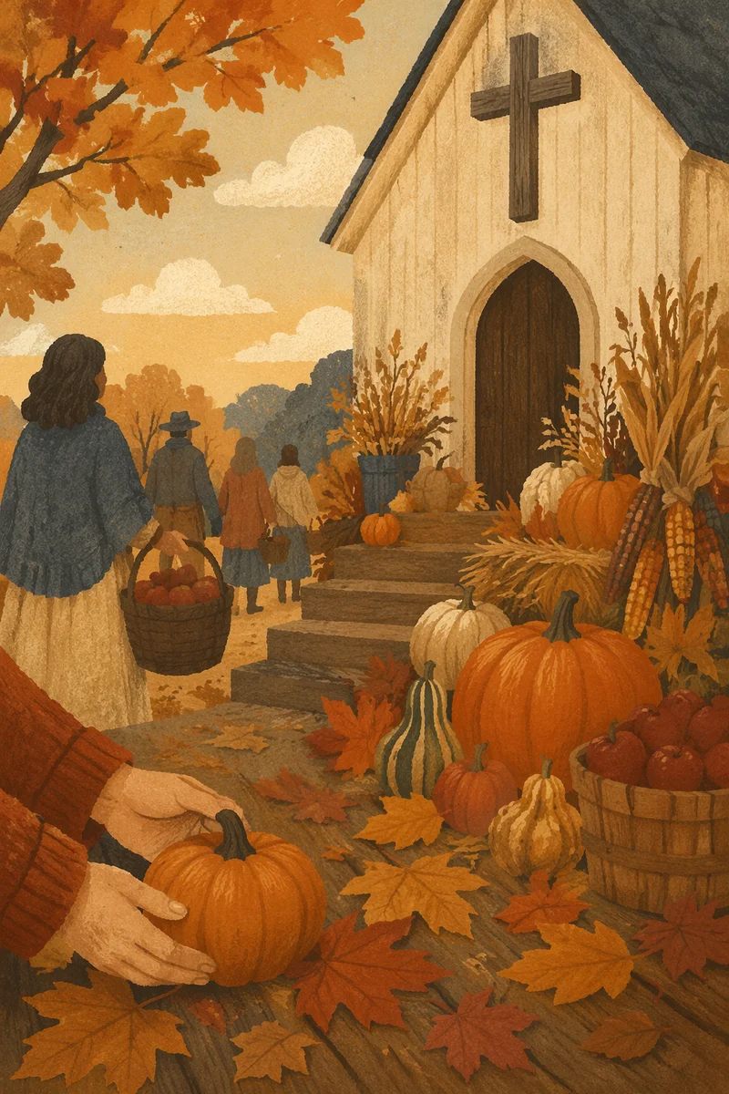 Autumn Harvest Festival at Wooden Church