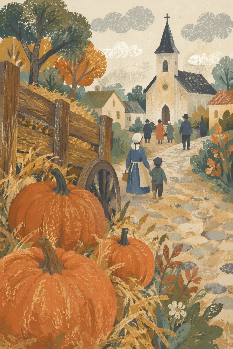 Autumn Harvest Pumpkins by Village Church