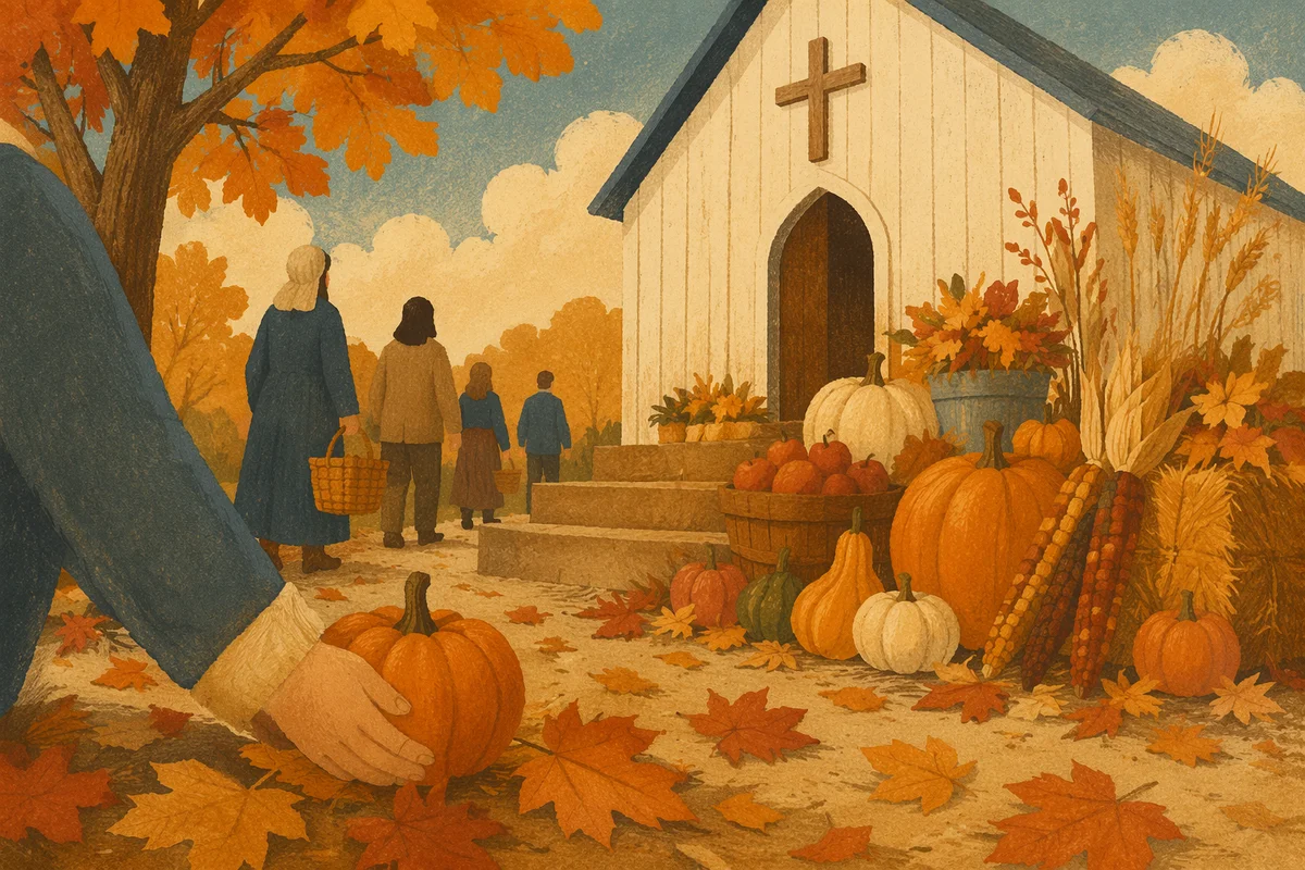 Autumn Harvest Festival at Wooden Church