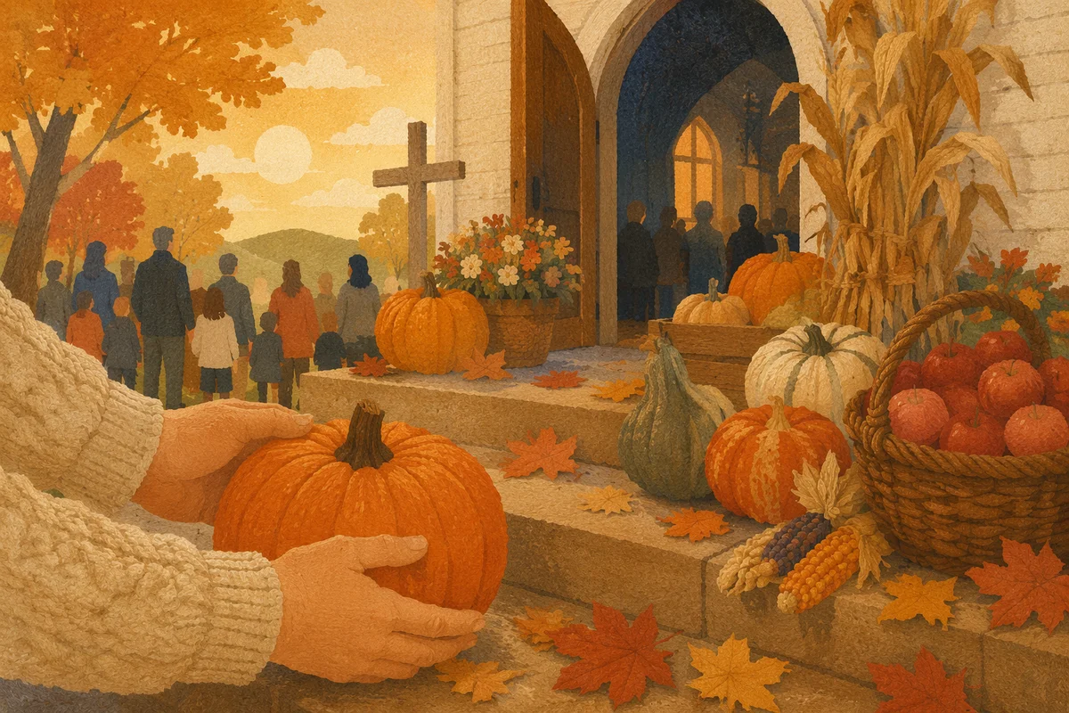 Autumn Harvest Festival at Wooden Church