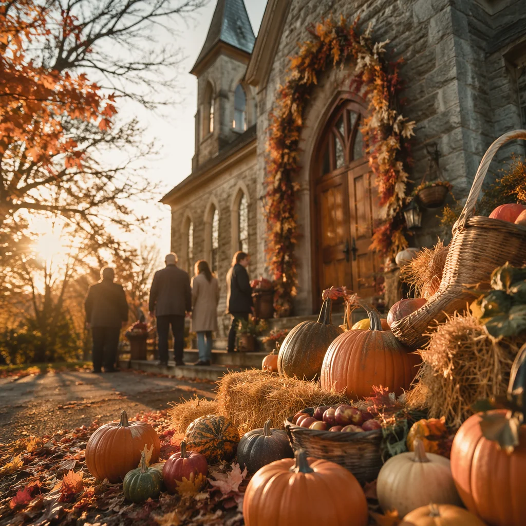Autumn Harvest Festival at Country Church